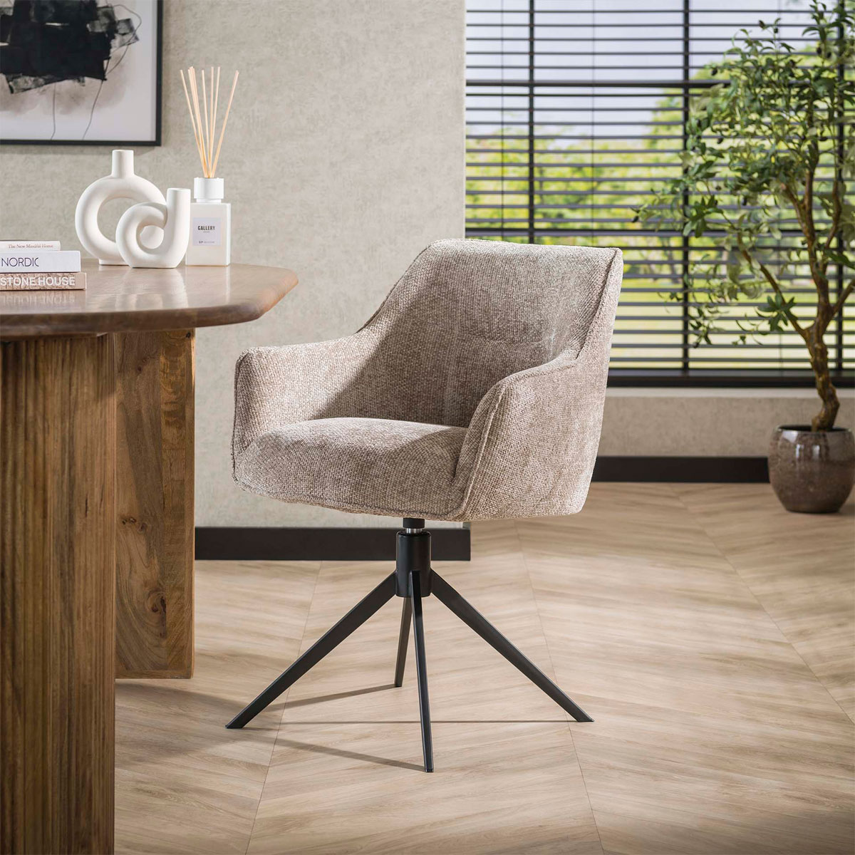 Esstischbank Bank Sitzbank ARVIC 180 cm Samt anthrazit