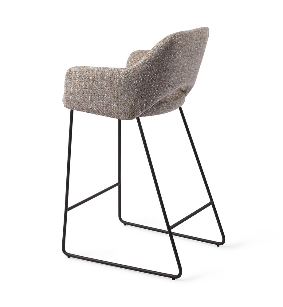 Barhocker Sitzhöhe 65 cm Yanai meliertes beige grau