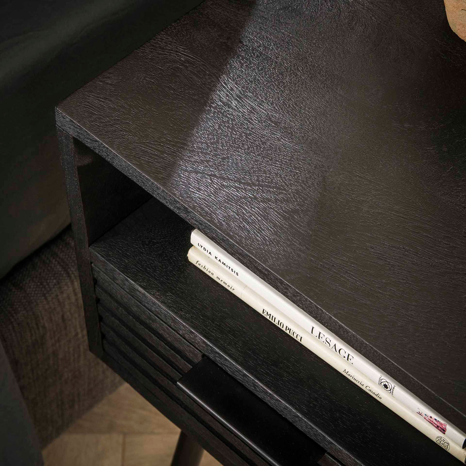 Nachttisch EMIRA H 60 cm schwarz