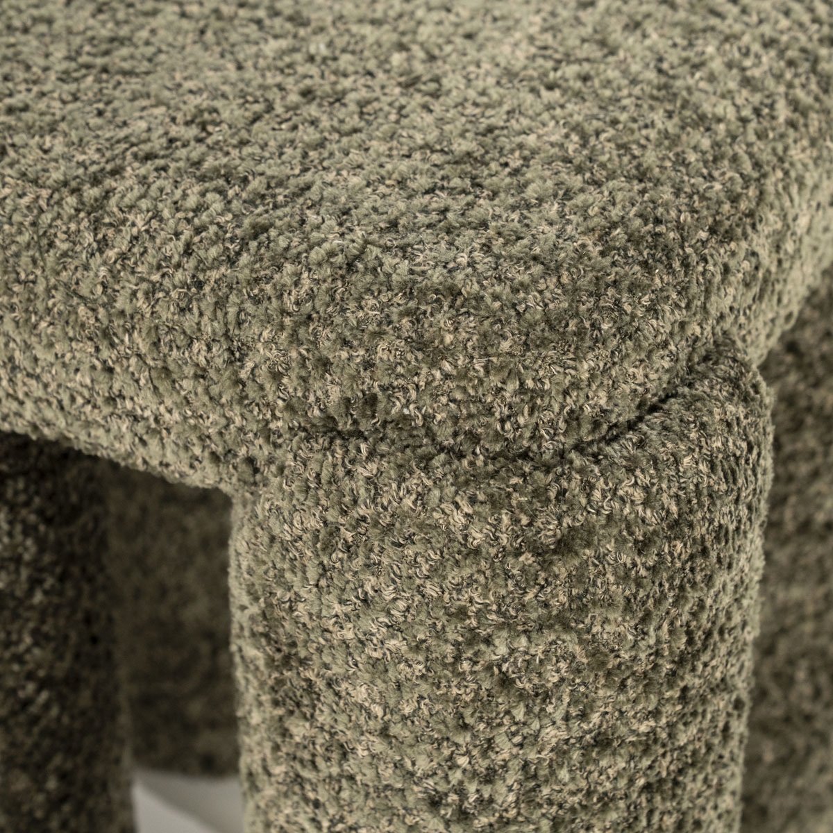 Pouf Omla H 47 cm grün Hocker Sitzhocker