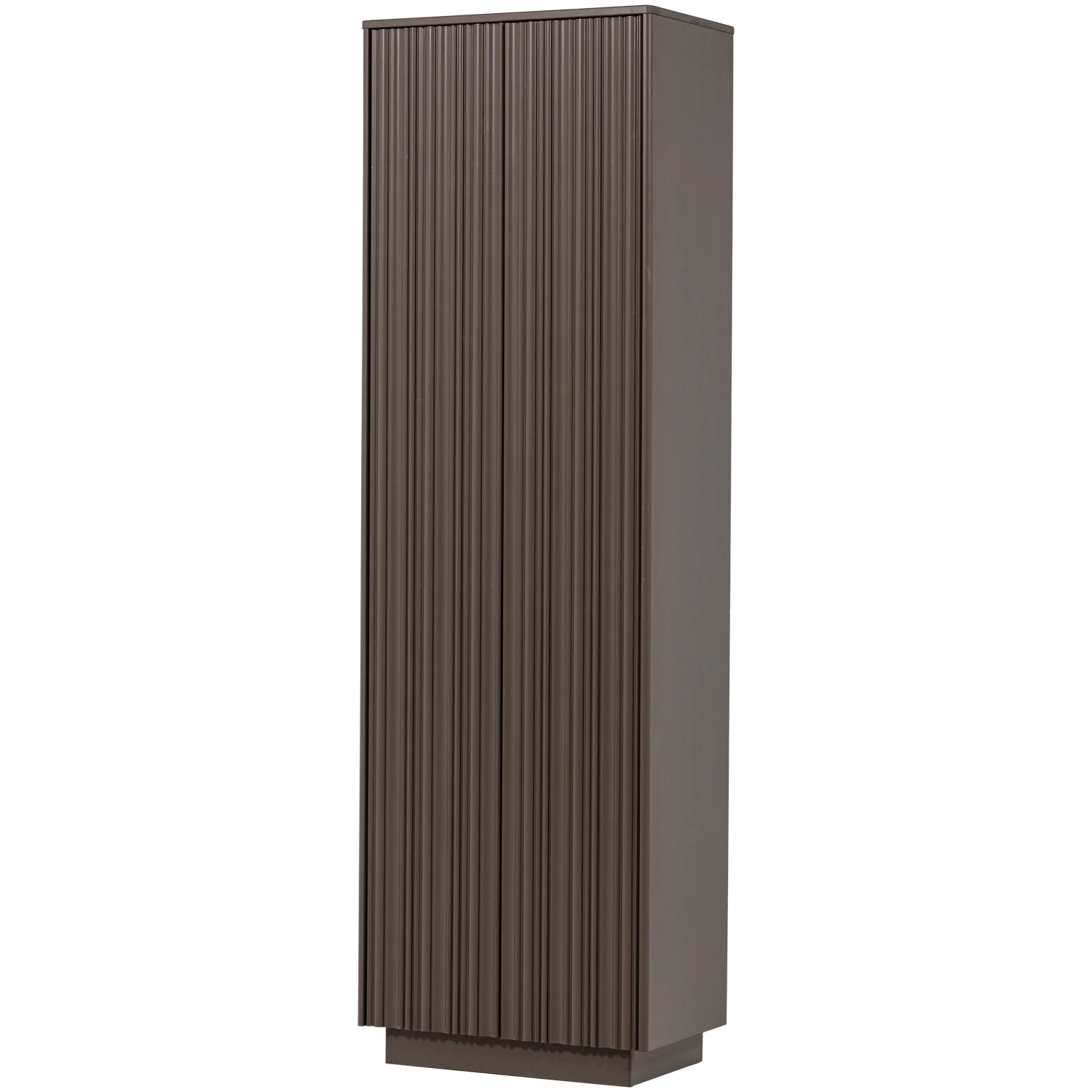Aufbewahrungsschrank NOVA H 215 cm mit 2 Türen Kiefer Massivholz trüffelbraun 