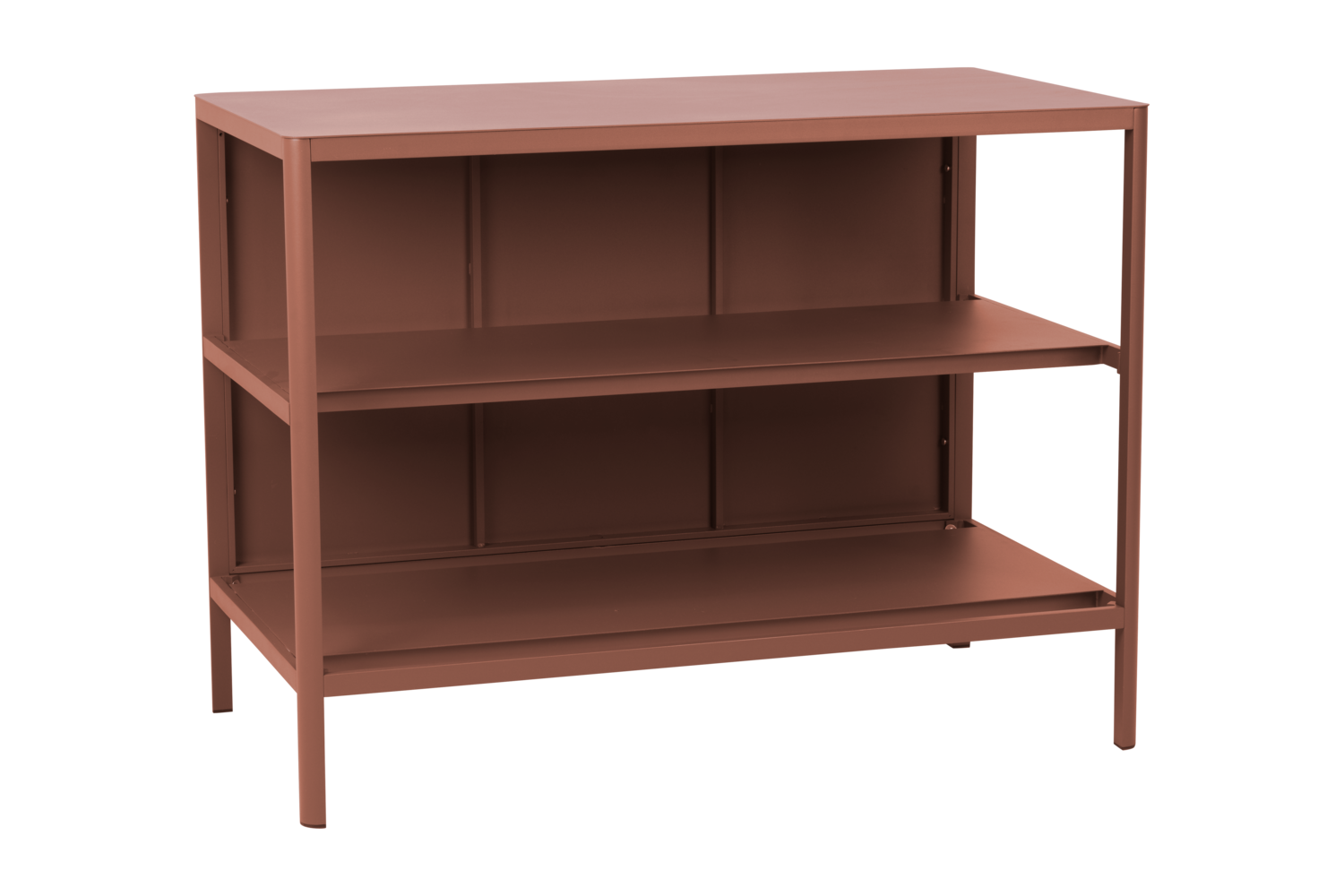 Outdoor Küche Kelia Modul offenes Element 121 cm Aluminium Zin rot