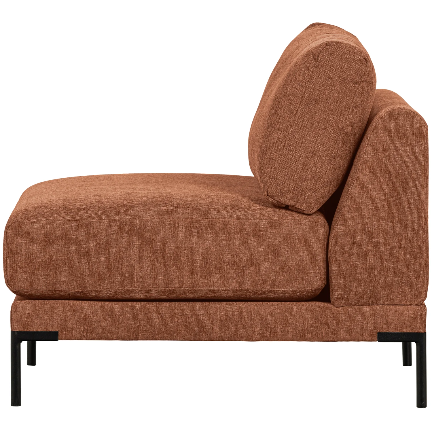 Loveseat Sessel Couple Element Chenille Webstoff rostmélange