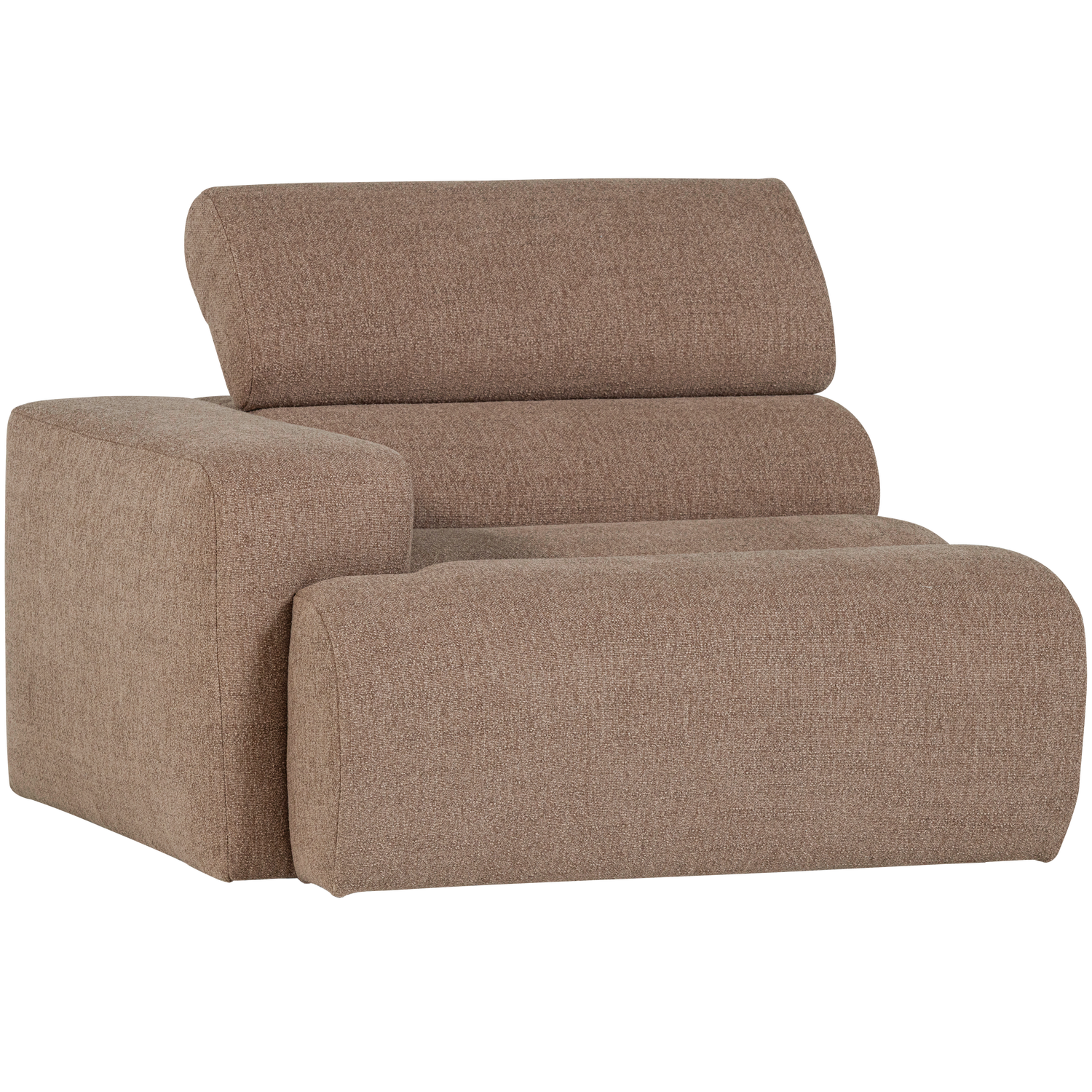 Sofaelement NOVI mit Armlehne links Element Bouclé taupe