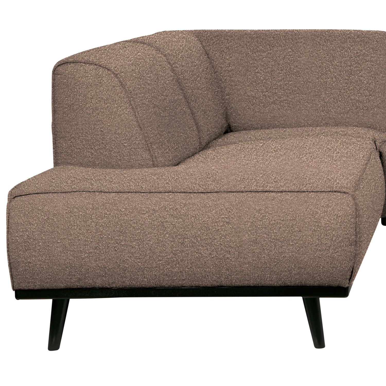 Ecksofa Statement Bouclé nougat Longchair links