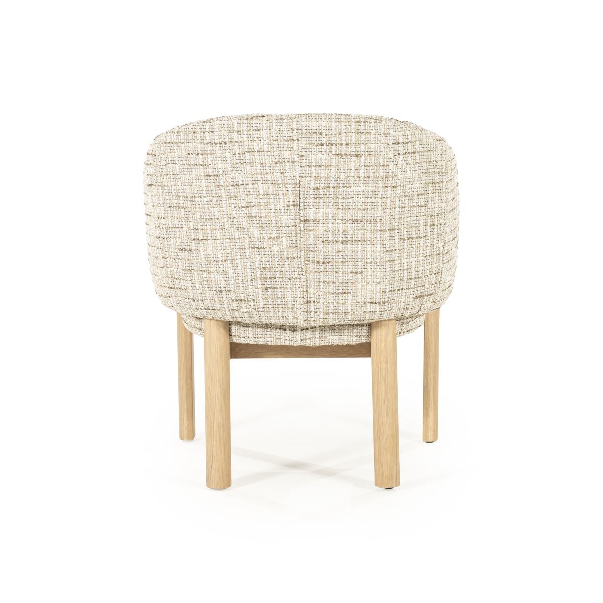 Esszimmerstuhl Micha Armlehnstuhl Eichenholz Stoff beige