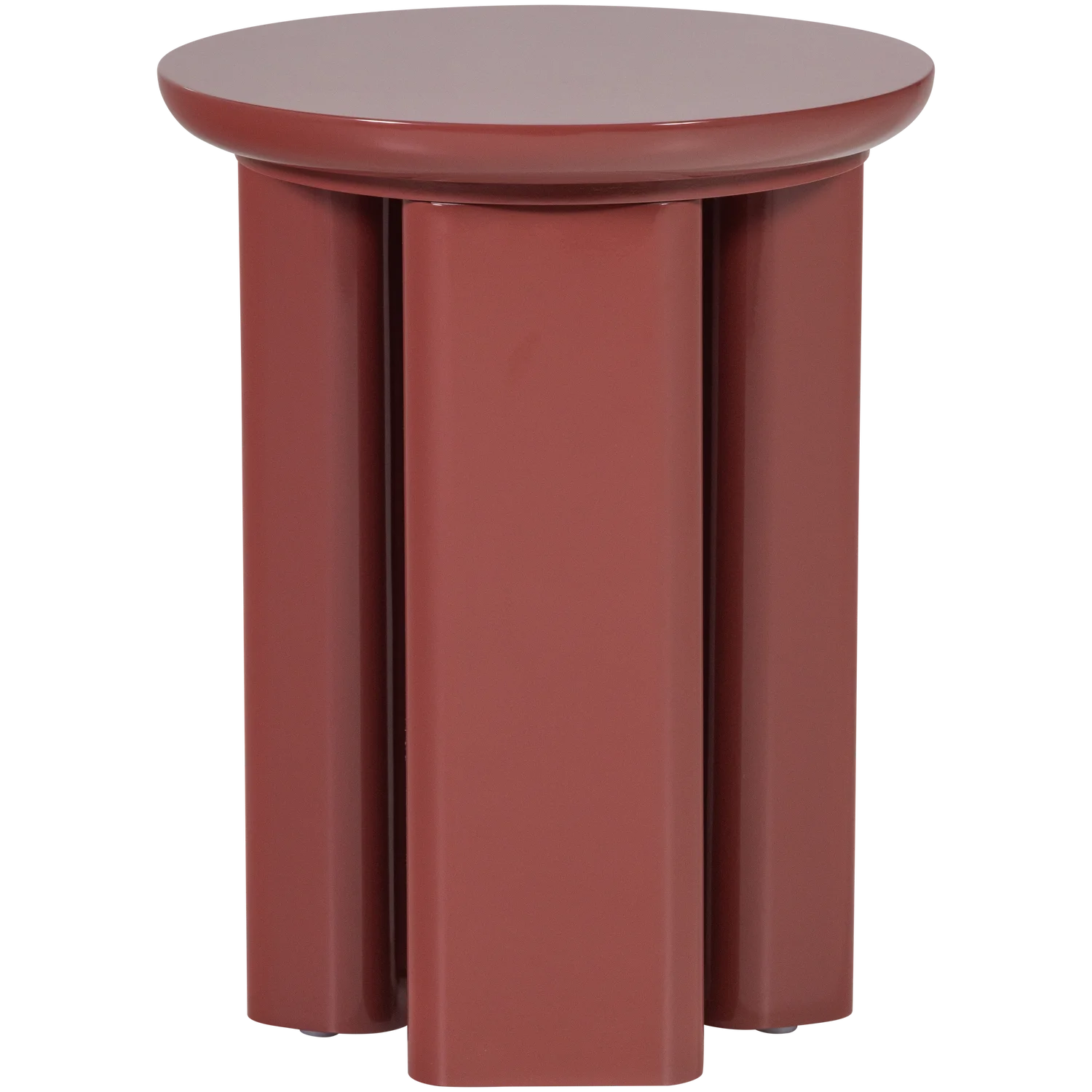 Beistelltisch ORIVO H 50 cm MDF hochglanz rot rosa