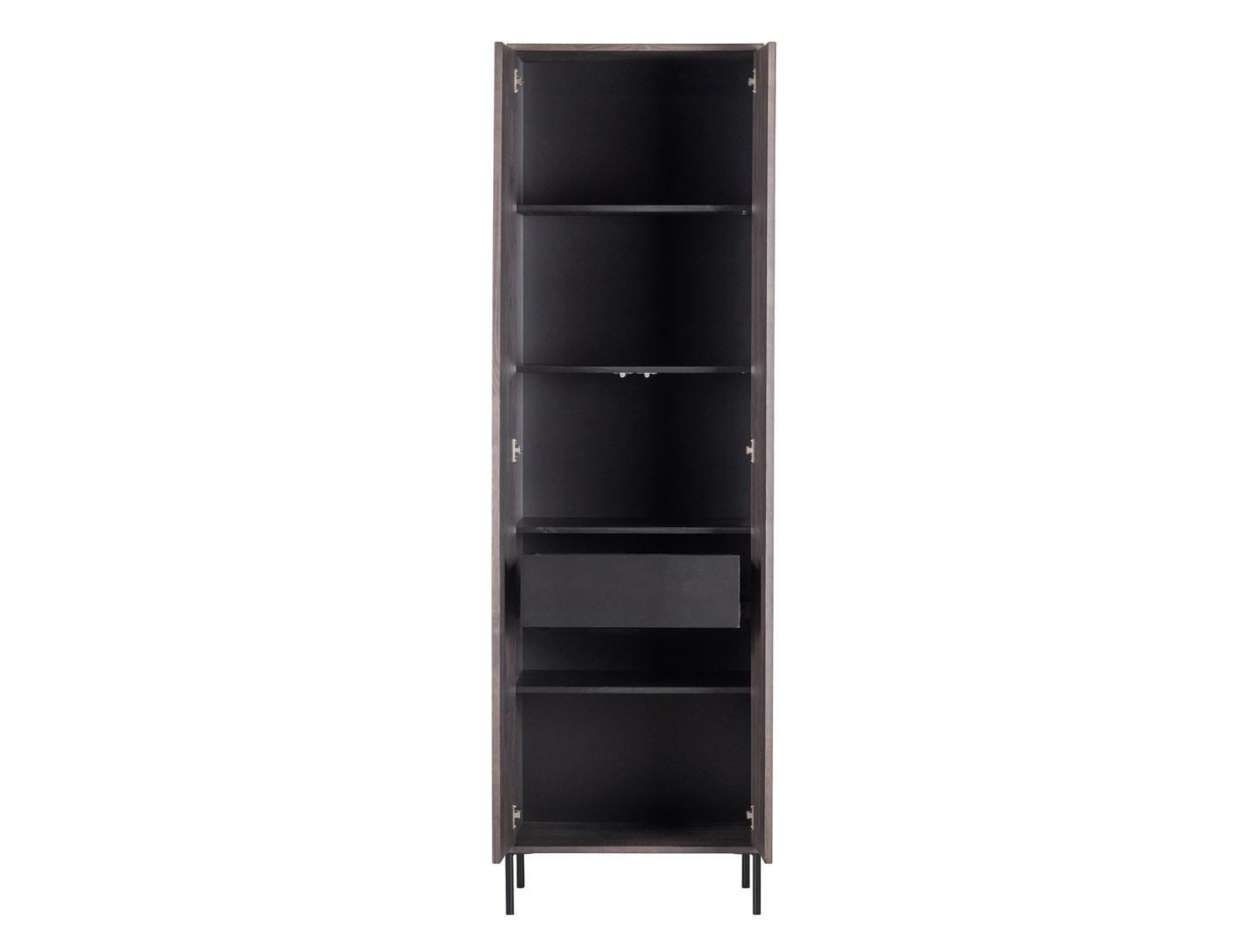 Schrank Hochschrank Gravure H 210 cm Esche massiv asche espresso