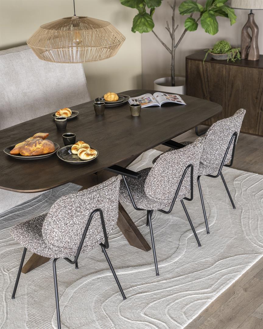 Esstisch MALMÖ 280 x 100 cm Mango Holz braun
