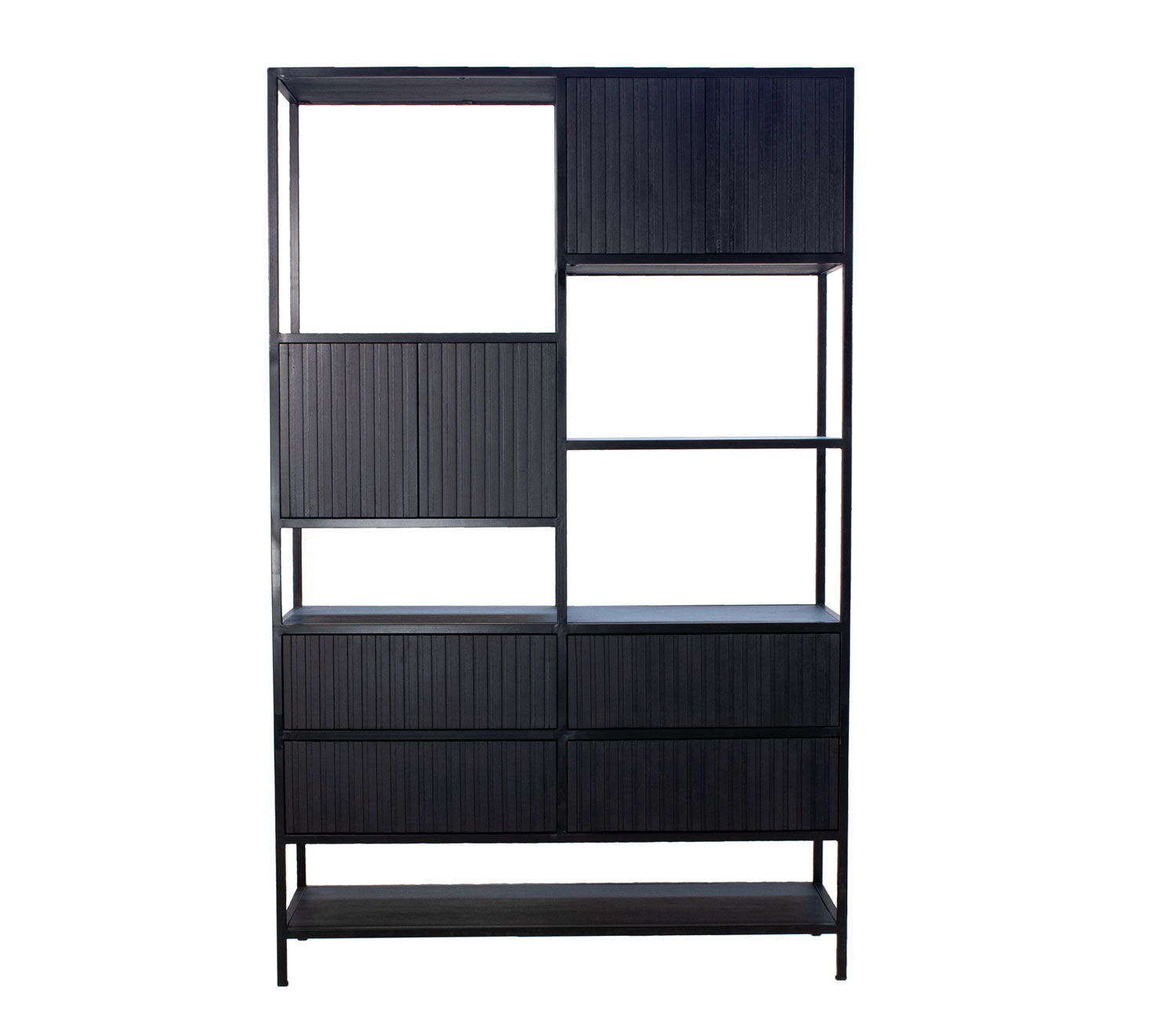 Bücherregal Regal Schrank JOHANN H 190 schwarz