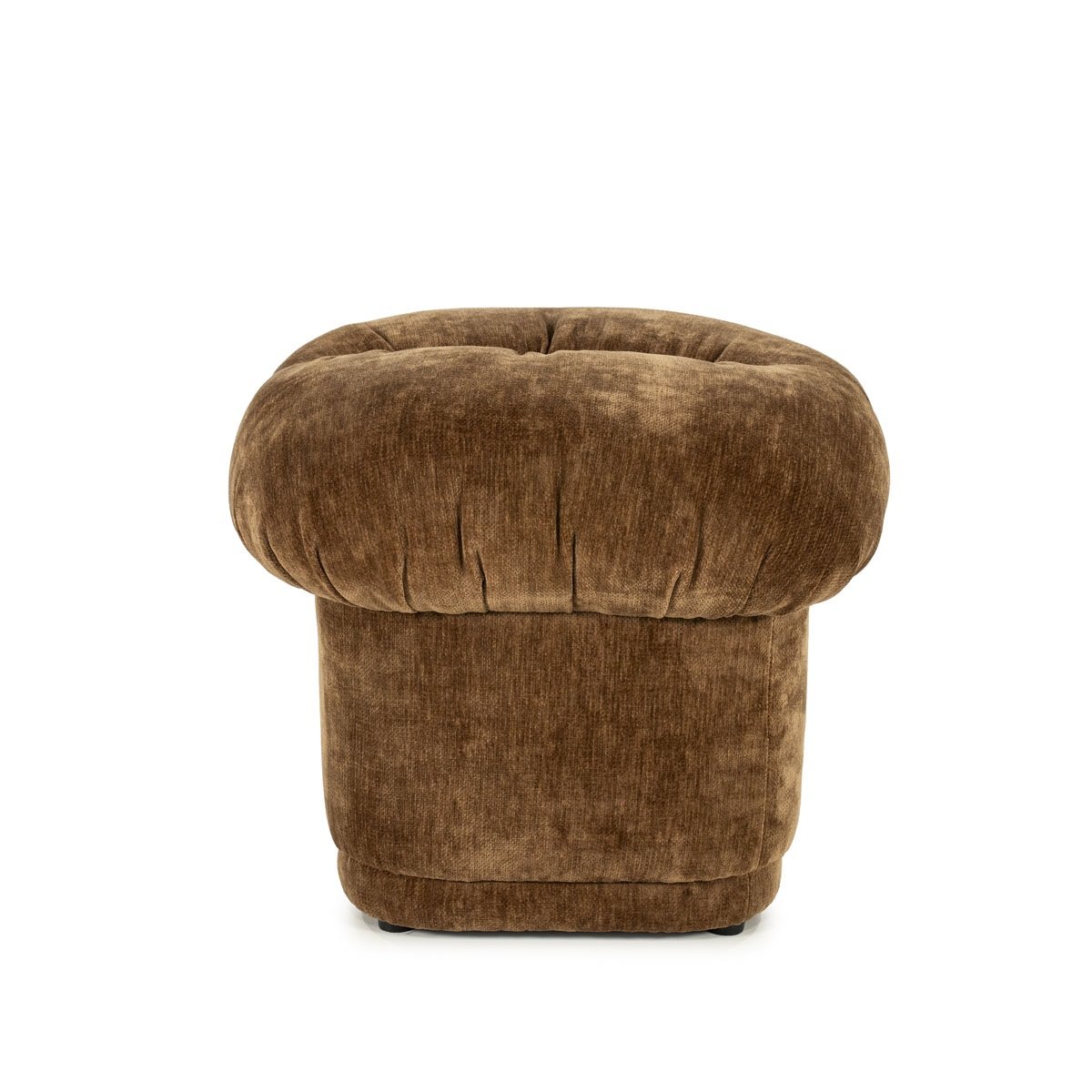 Pouf Nook H 47 cm senffarben Hocker Sitzhocker