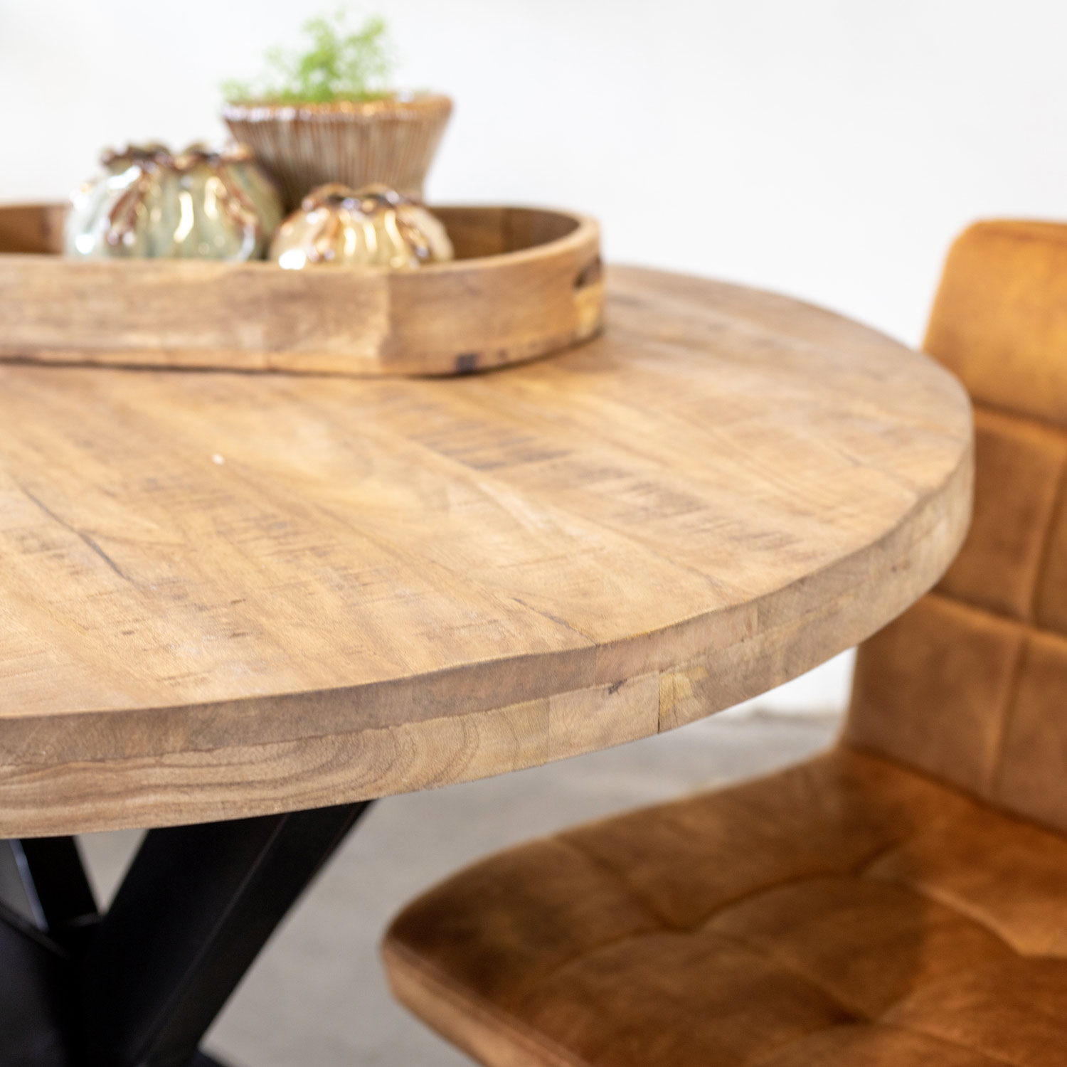 Esstisch TRIS rund Ø 100 cm Mango Holz