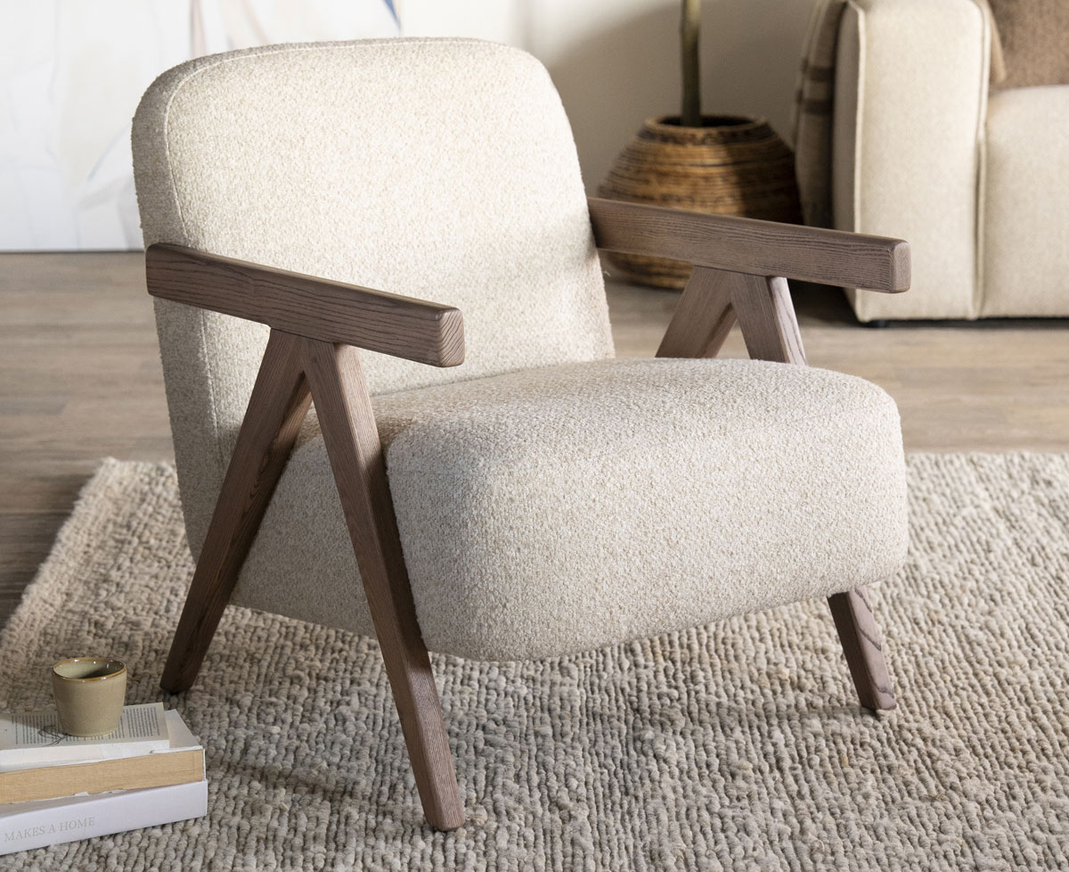 Sessel Francis beige Clubsessel Fernsehsessel