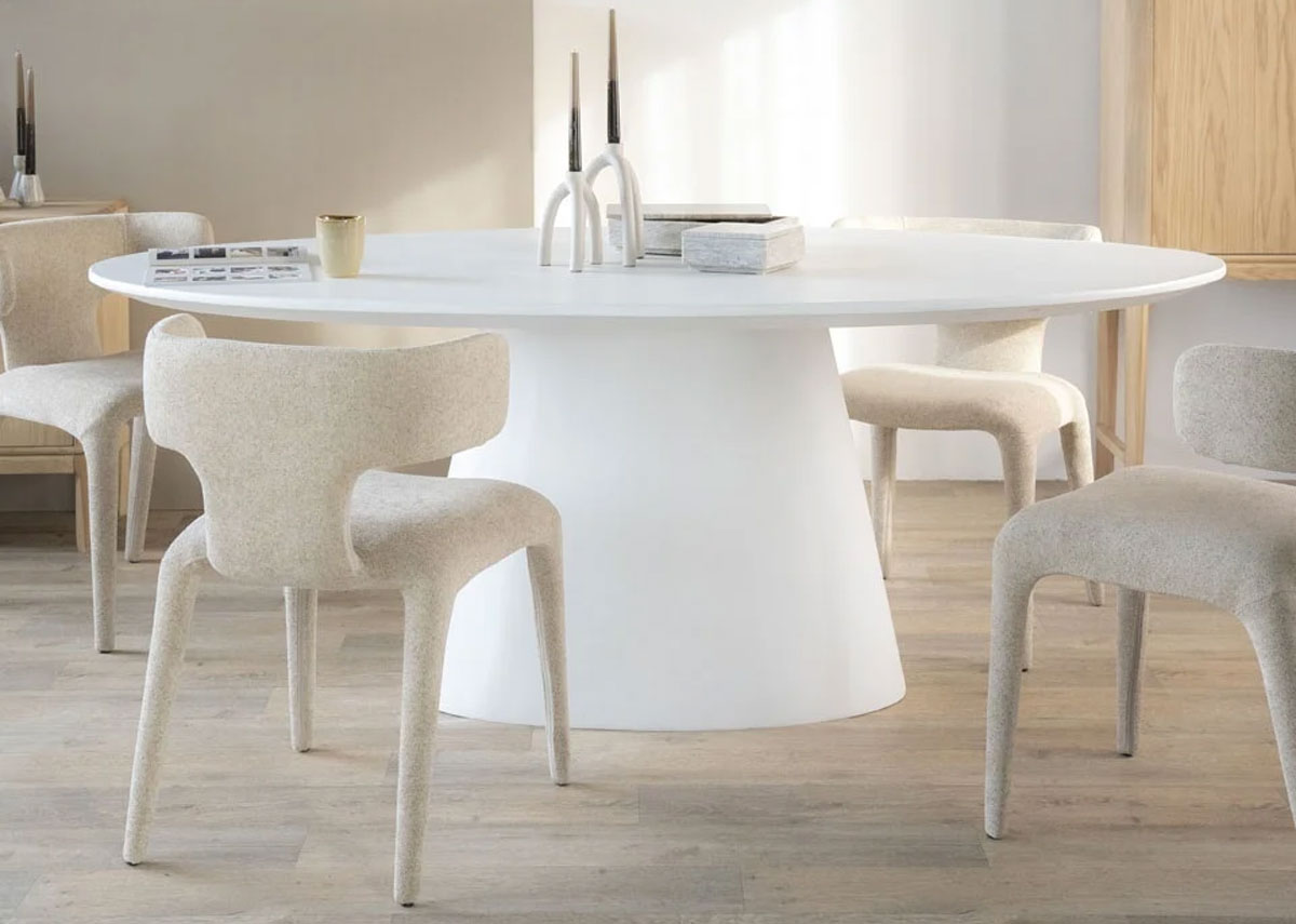 Esszimmerstuhl Dave taupe Stoffbezug