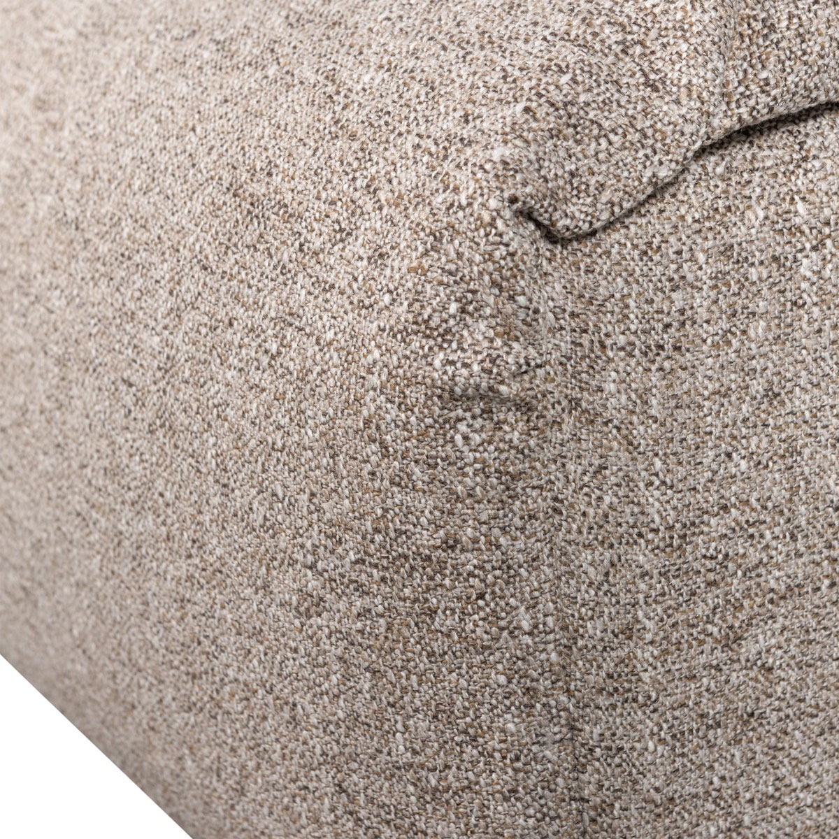 Pouf Sitzhocker BAGGY 91 x 50 cm Webstoff natur melange