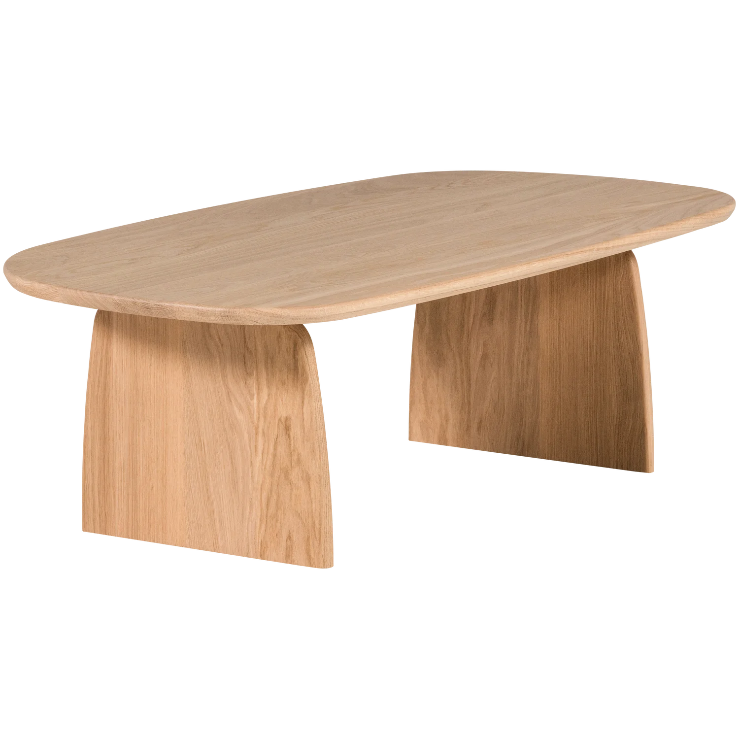 Couchtisch TABLO organisch 110 x 60 cm Eiche Massivholz Sofatisch