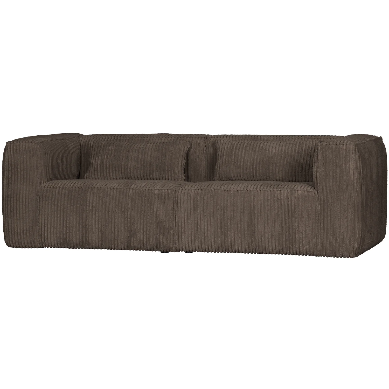 3,5 Sitzer Sofa Bean Ribcord schlammfarben