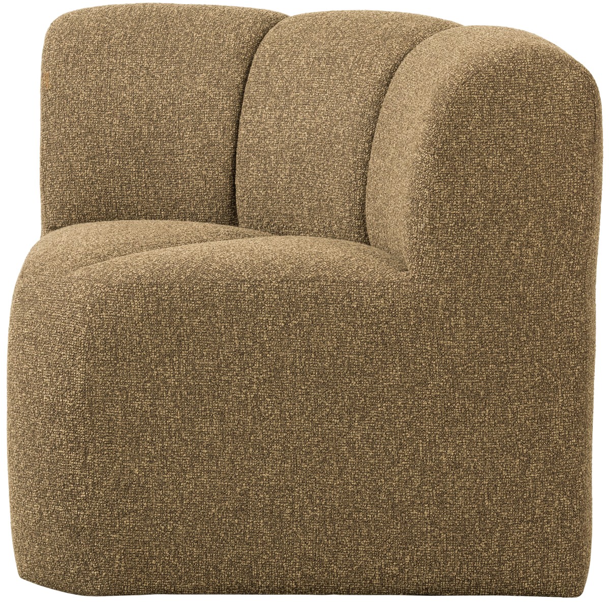 Esszimmerbank Eckbank MOJO Eck Element Bouclé gelb braun melange