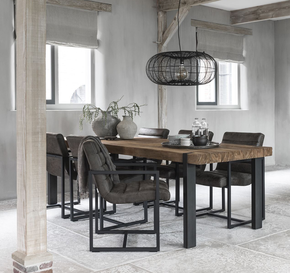 Esstisch Beam 250 x 100 cm recyceltes Teakholz massiv