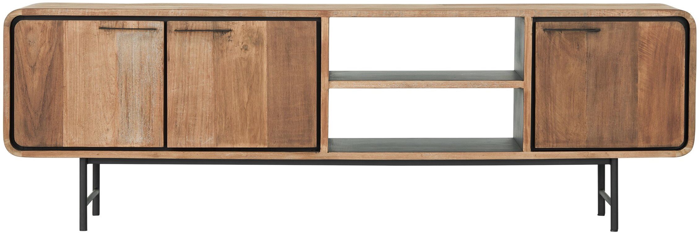 TV Möbel Evo 185 cm recyceltes Teakholz Lowboard