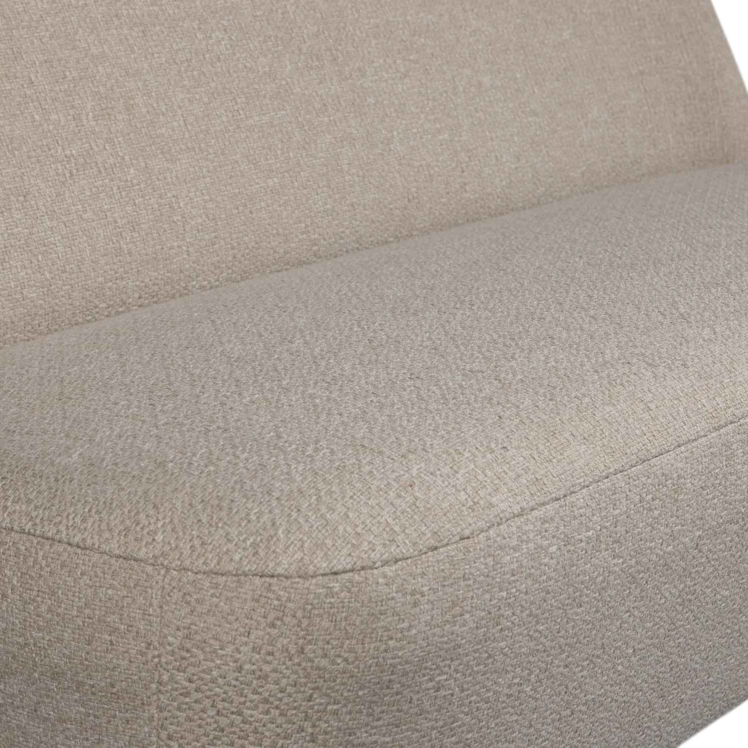 Esstischbank Bank Sitzbank ROAN 134 cm Goar-Gewebe sandfarben