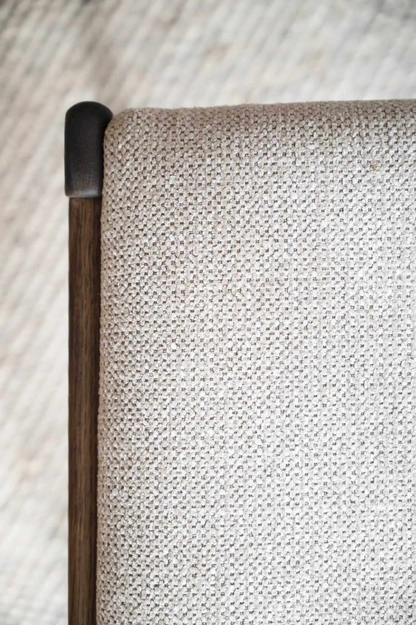 Esszimmergruppe VAIRMOUNT komplett Esstisch rund Ø 120 cm beige braun mit 4 Stühlen