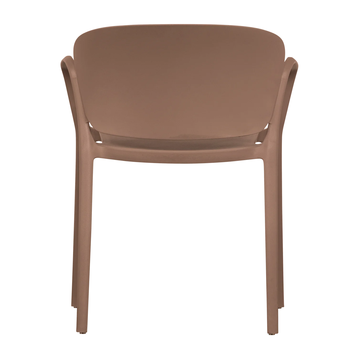 2er Set Gartenstuhl Kunststoff BENT Biofaser lachsrosa stapelbar