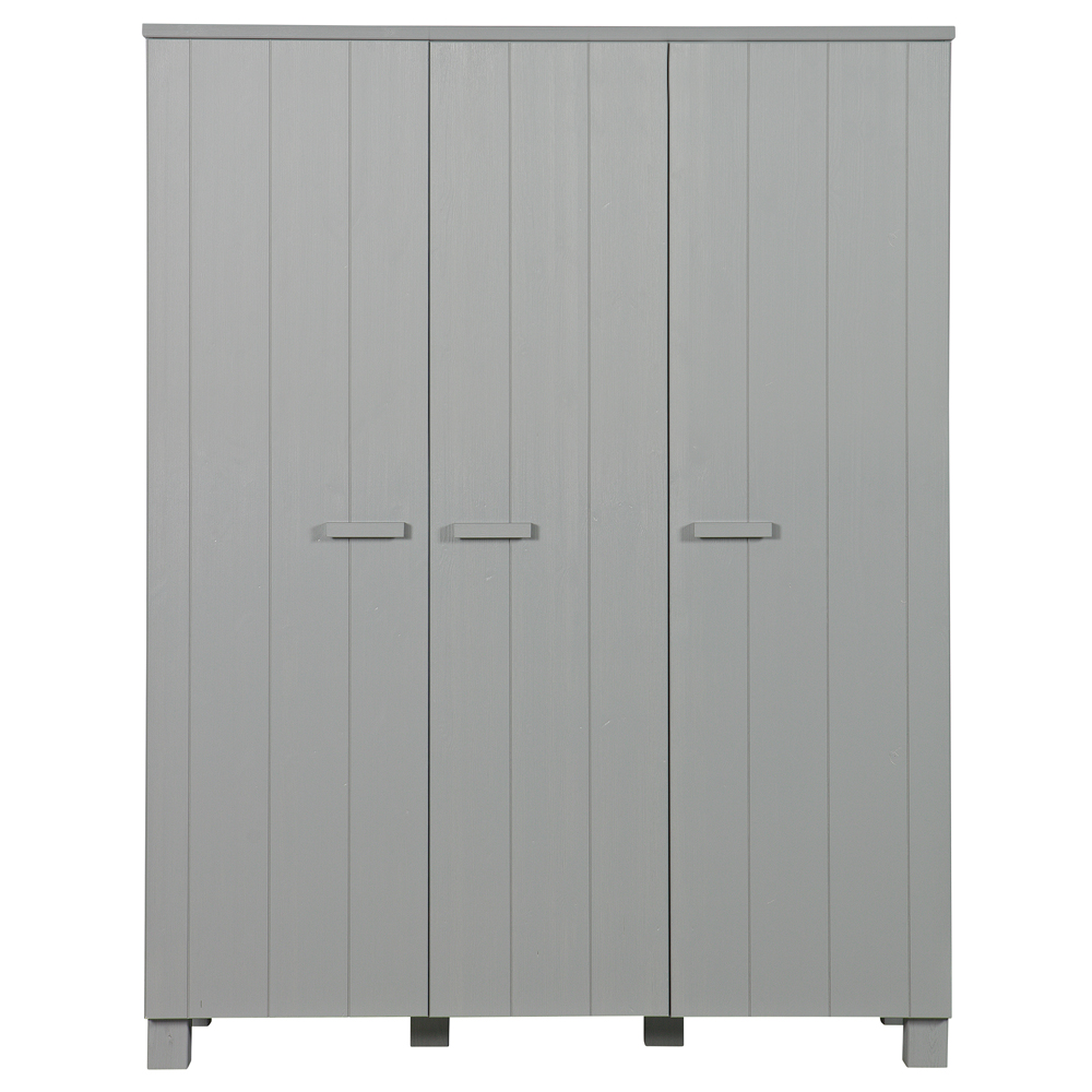 woood Kleiderschrank DENNIS Schranksystem Schrank grau