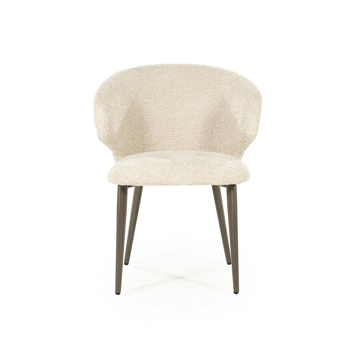 Esszimmerstuhl Mateo Vierfußstuhl Stoff beige