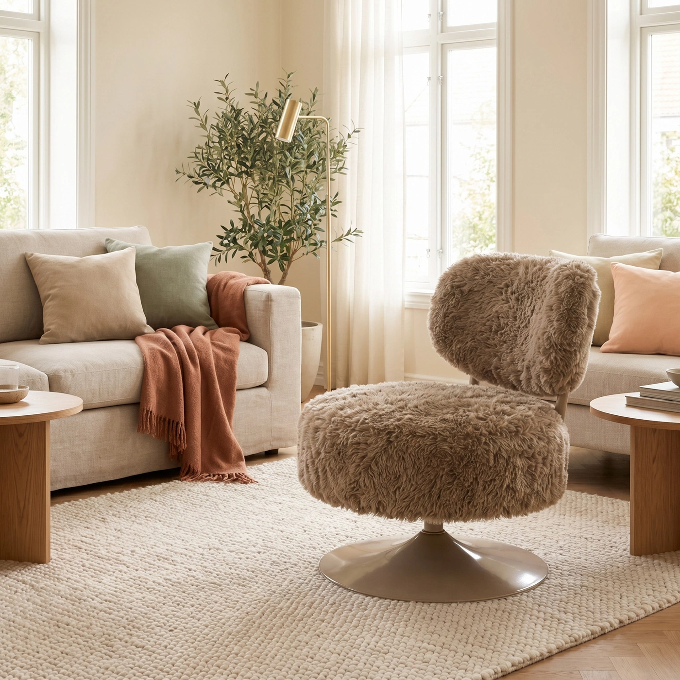 BY-BOO Sessel drehbar Furlo taupe