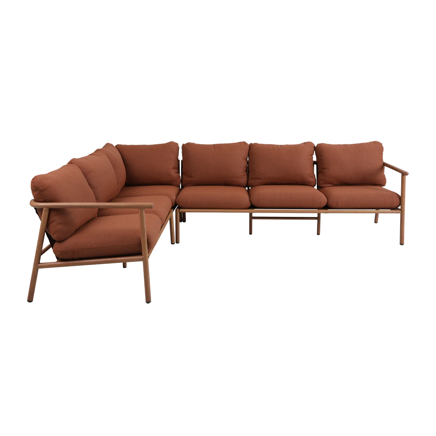 Garten Loungeset Sofa CAVERO Aluminium Olefinbezug terra