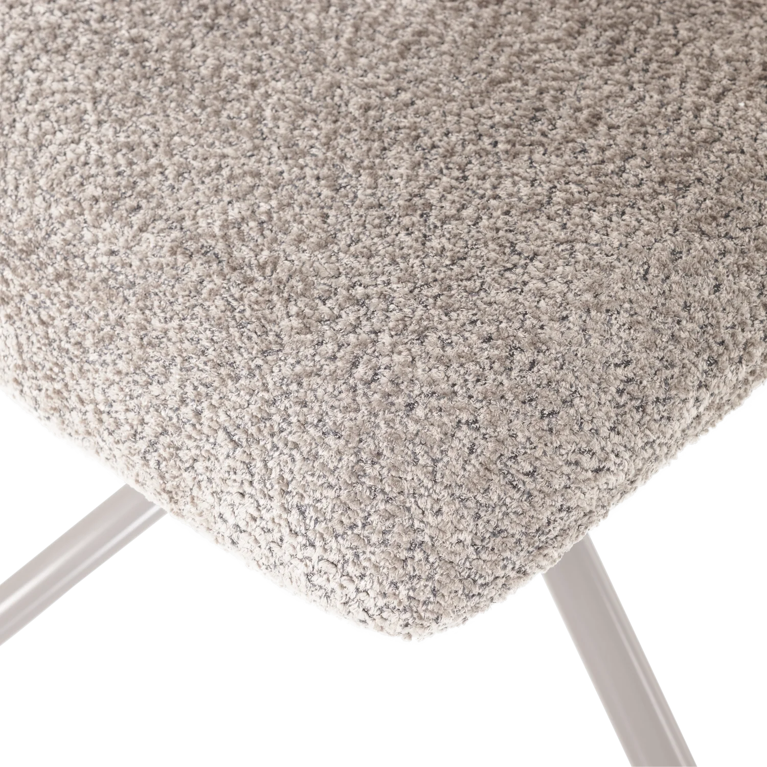 Loungesesel SOREN Sessel drehbar Wollbezug grau