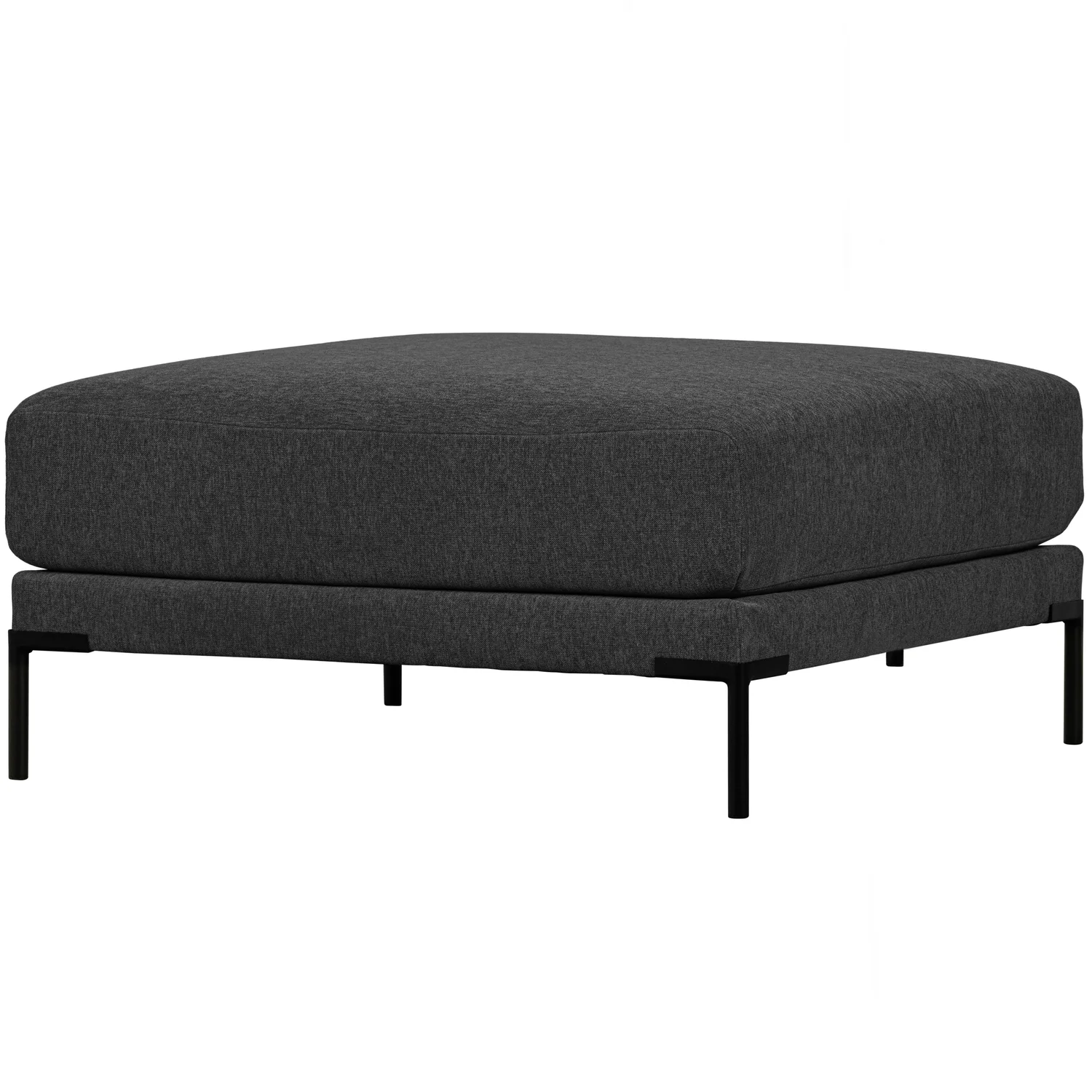 Hocker Couple 100 x 100 cm Webstoff dunkelgrau