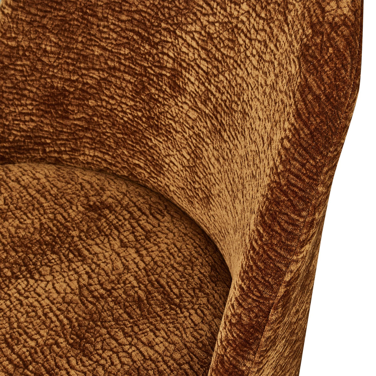 Esszimmerstuhl Vogue Chromebeine Chenille braun