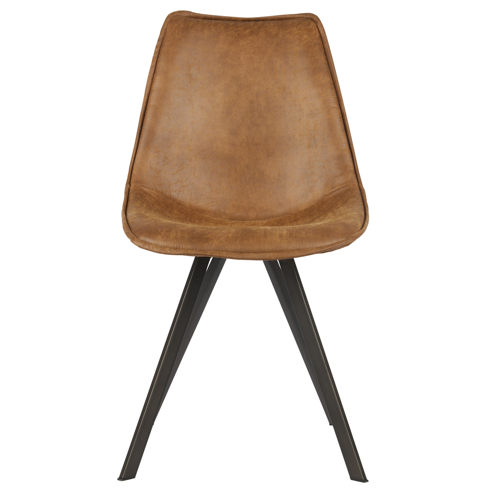 2er Set Esszimmerstuhl Swen Stuhl cognac