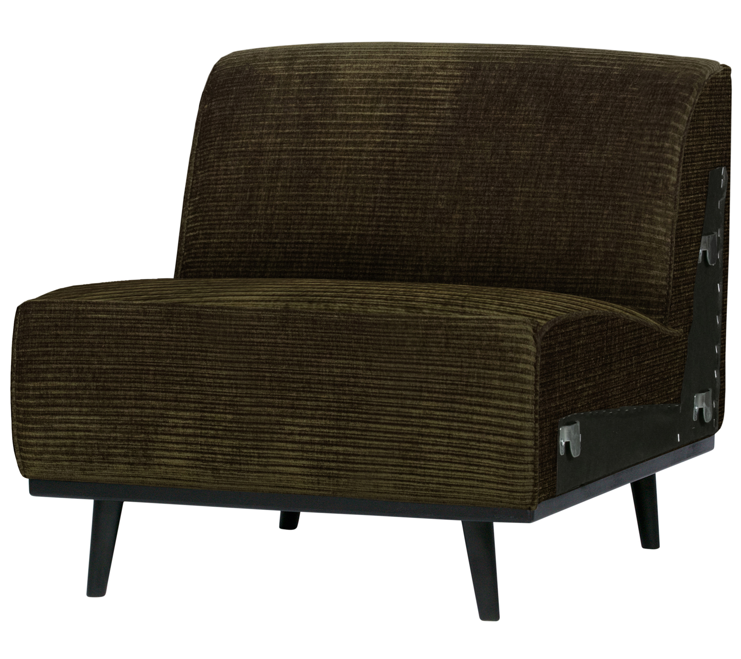 Erweiterungselement 79 cm für 4 Sitzer Sofa Statement Rib Cord warmgrün