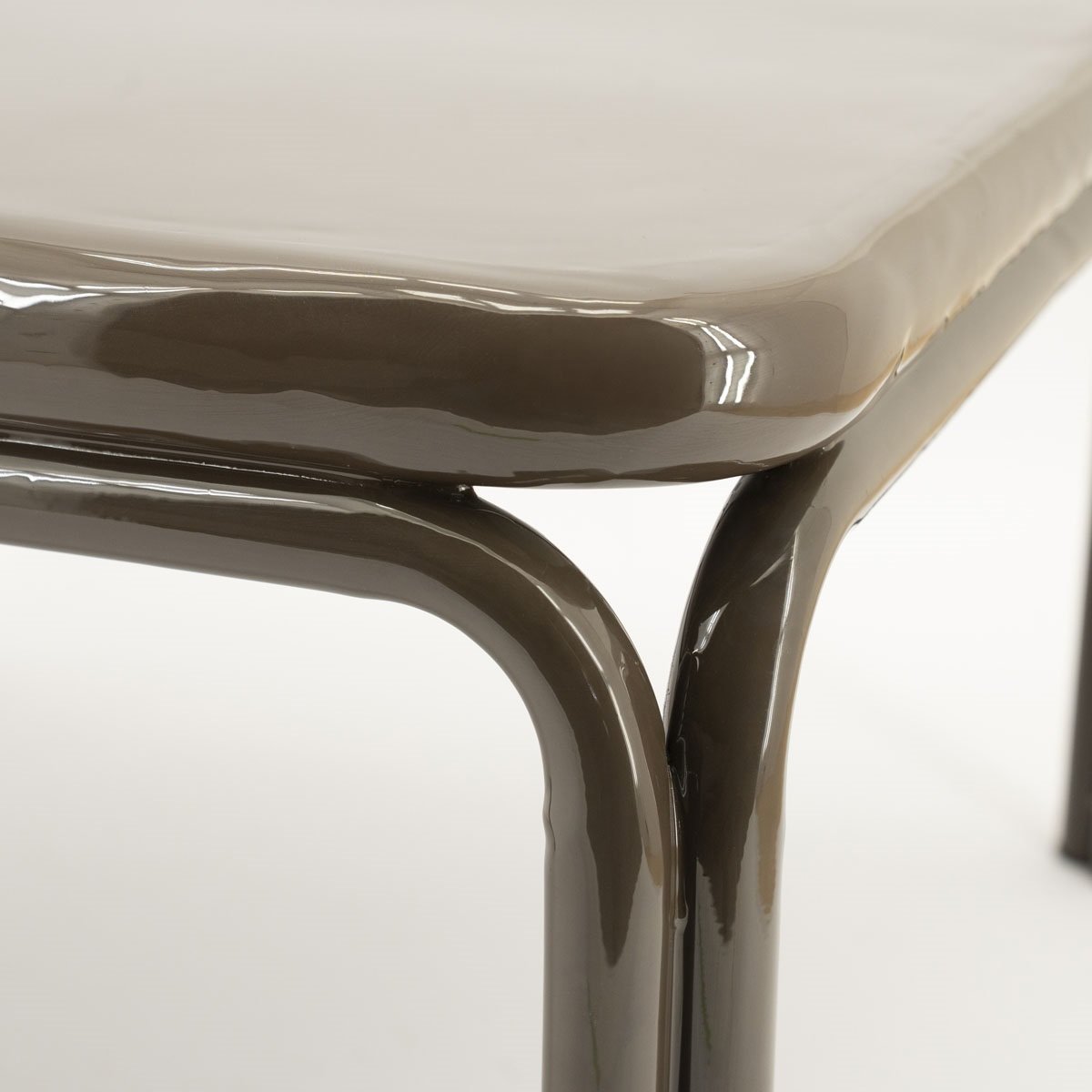Couchtisch Zilo 63 x 63 cm Metall dunkelbraun  