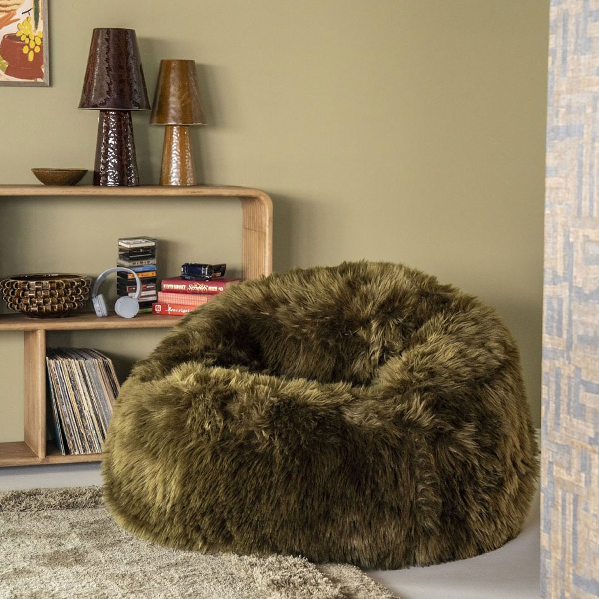 Lounge Sessel Snuzzle grün aufblasbar