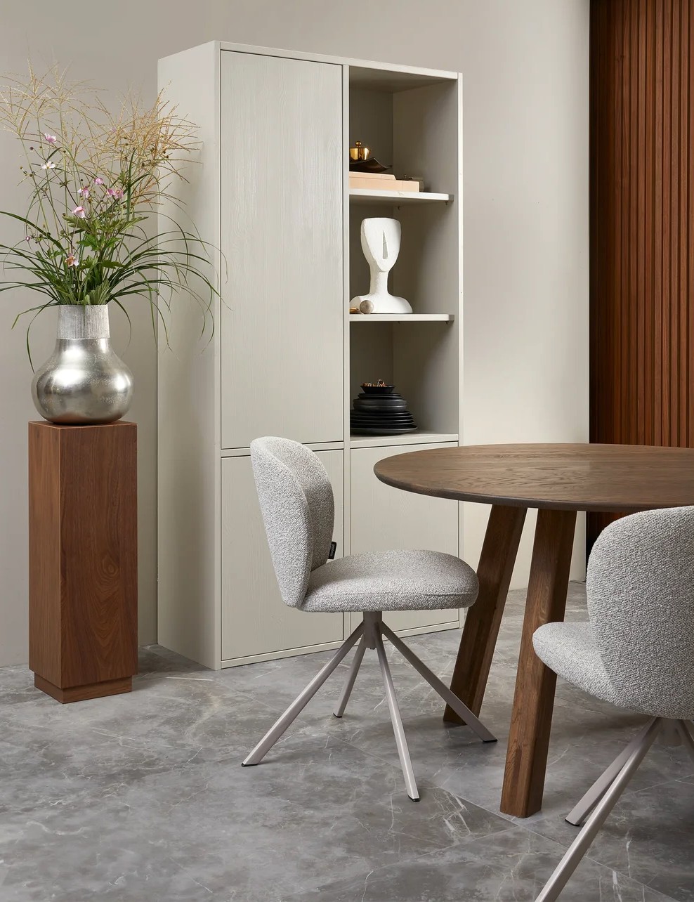 Esstisch Tablo DTL Ø 120 cm rund Eiche massiv braun