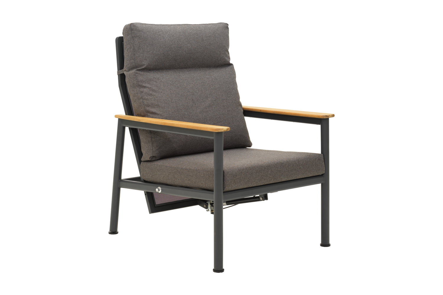 Gartensessel Gartenstuhl Gordon Soft Dawn mit Kissen Aluminium anthrazit