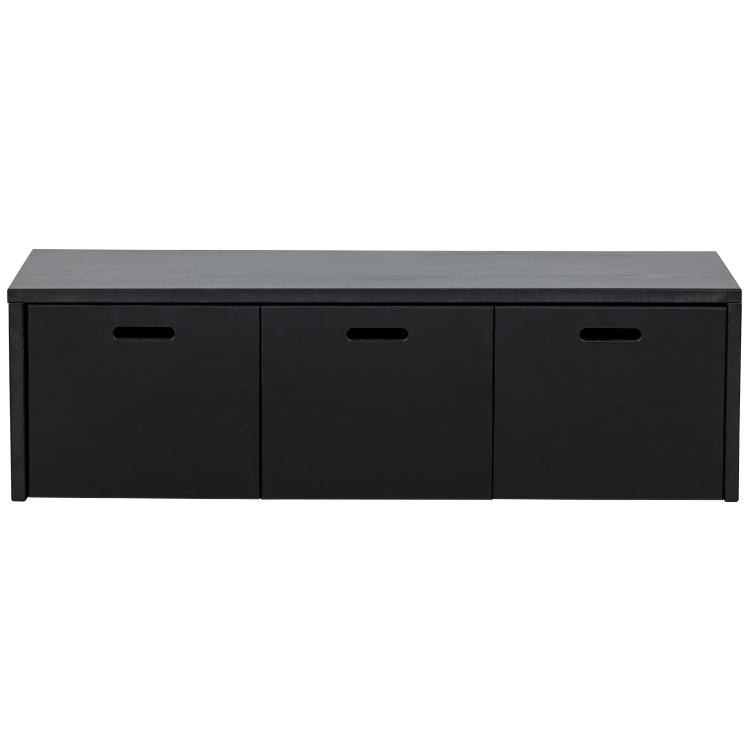 Sitzbank SILKE B 120 cm Bank Kiefernholz tiefschwarz