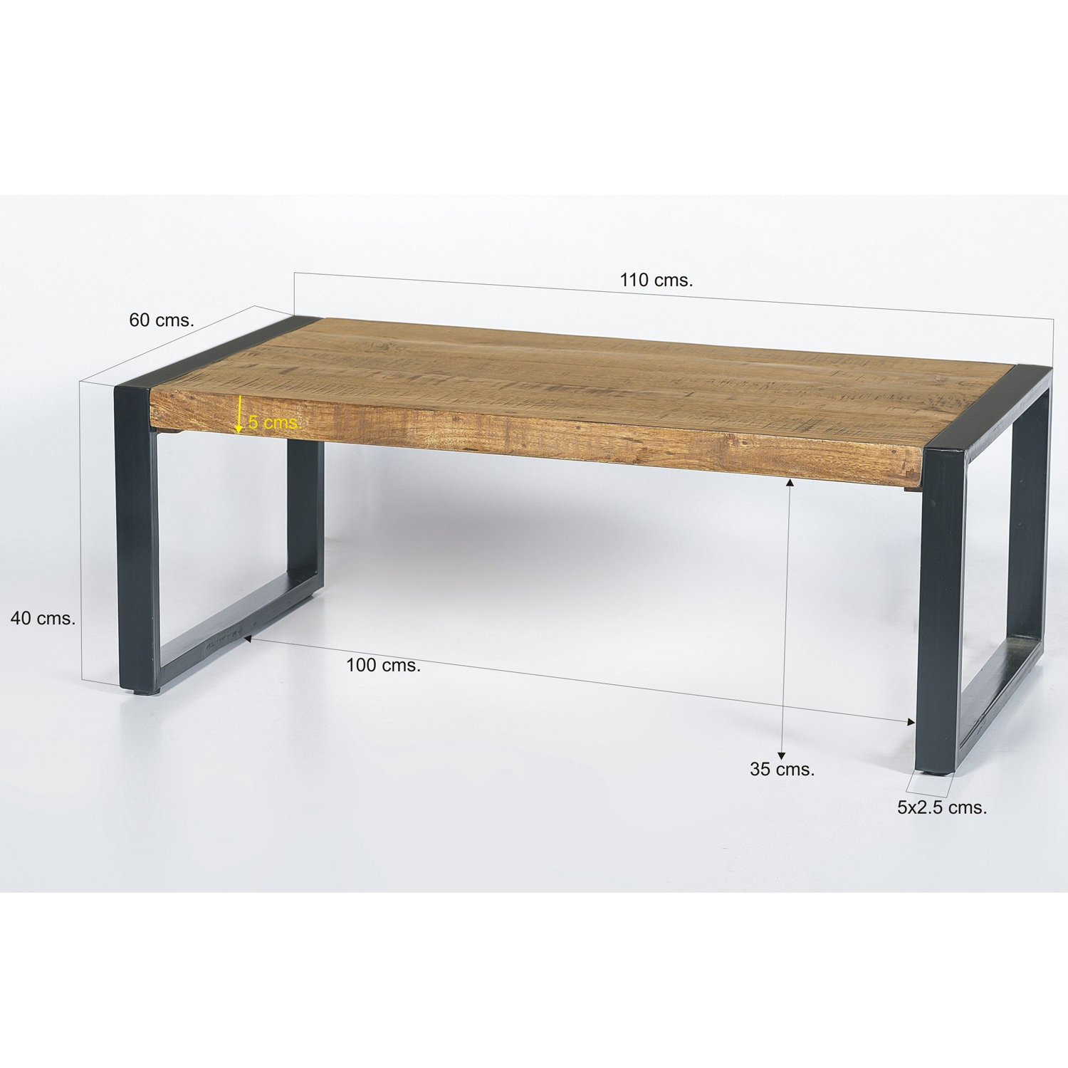 Couchtisch Nairobi 110 x 60 cm Mangoholz