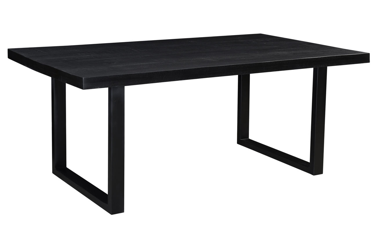 Esstisch Kala  200 x 100 cm Mangoholz schwarz