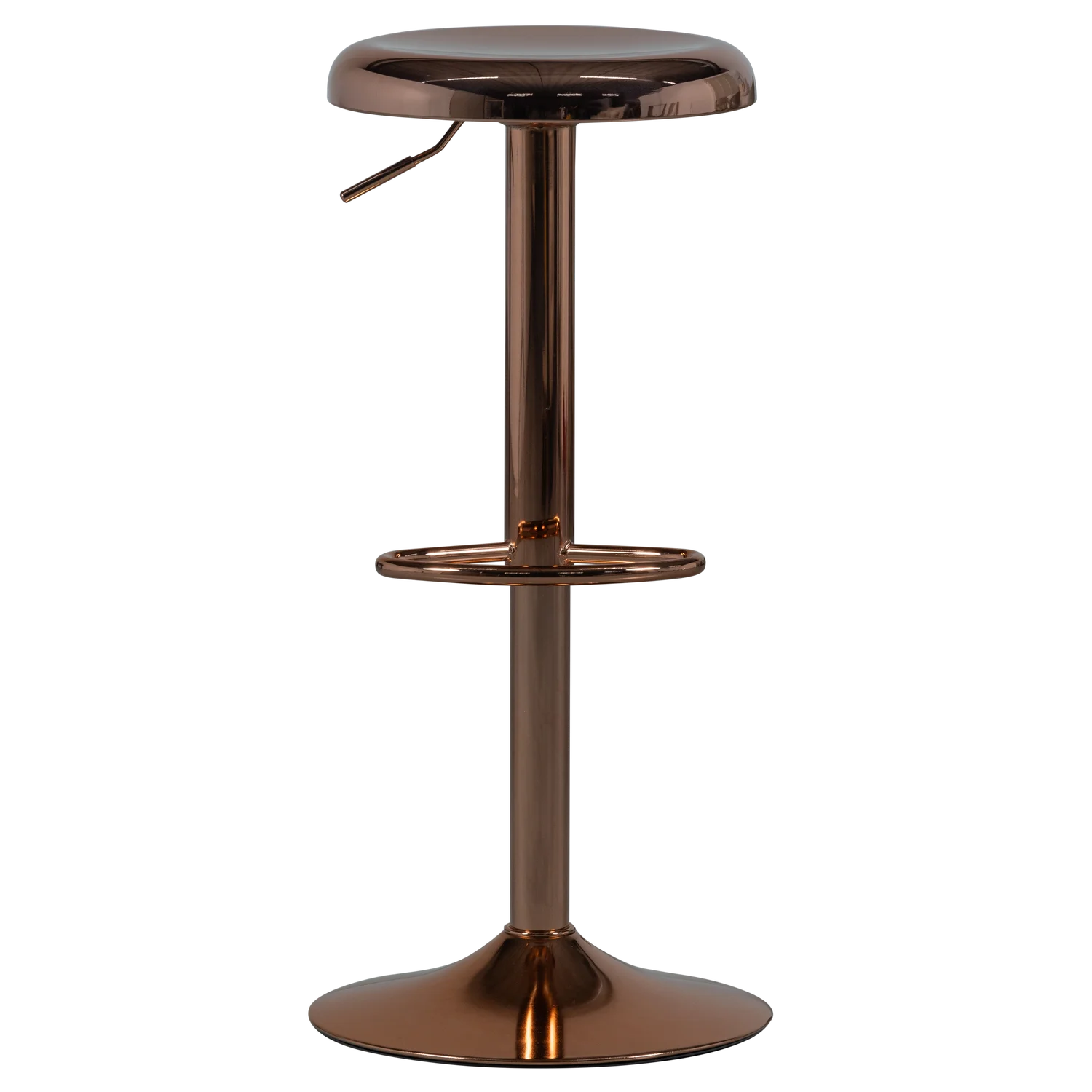 Barhocker ISAAC SH 61-81 cm höhenverstellbar Metall kupferfarben Barstuhl