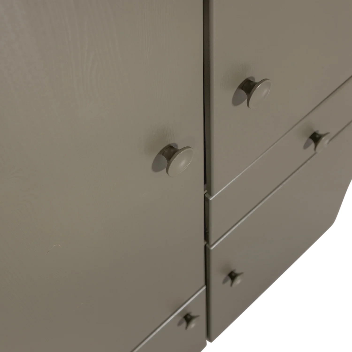 Kleiderschrank Schrank ALFIE 4-türig B 107 cm Kiefer Massivholz forest
