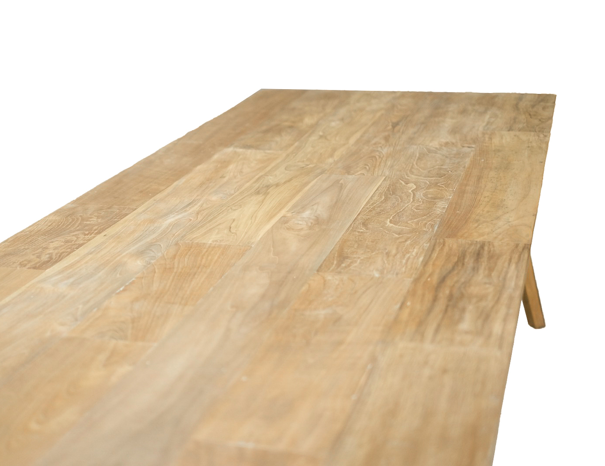Esstisch TOMAR Teakholz 220 x 100 cm
