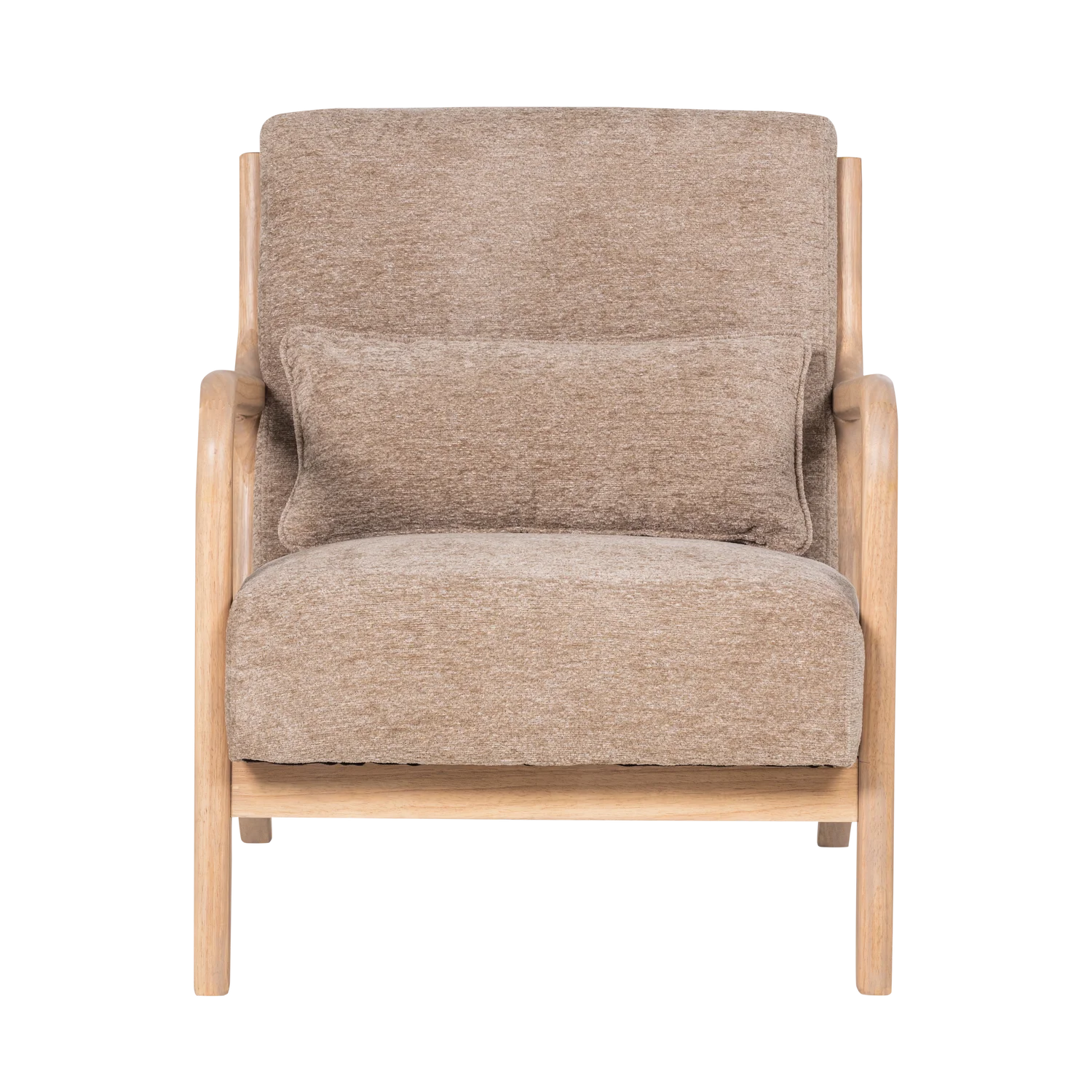 Lounge Sessel Mark Samt sandfarben Relaxsessel