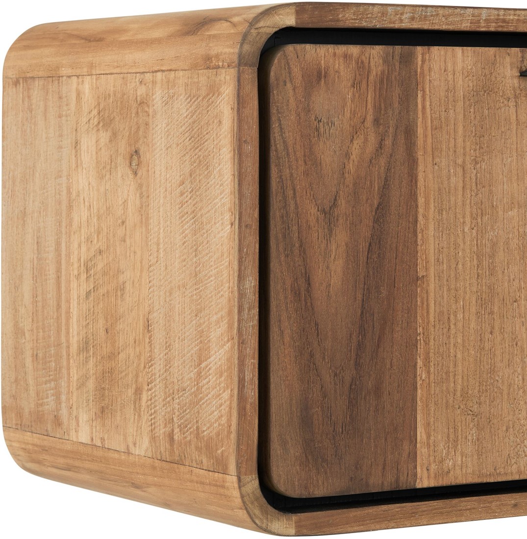 TV Möbel Evo 185 cm hängend recyceltes Teakholz Lowboard