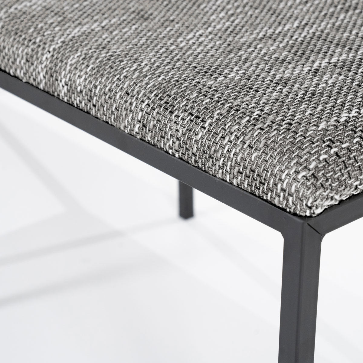 Esstischbank Lass 135 cm Stoff anthrazit Sitzbank