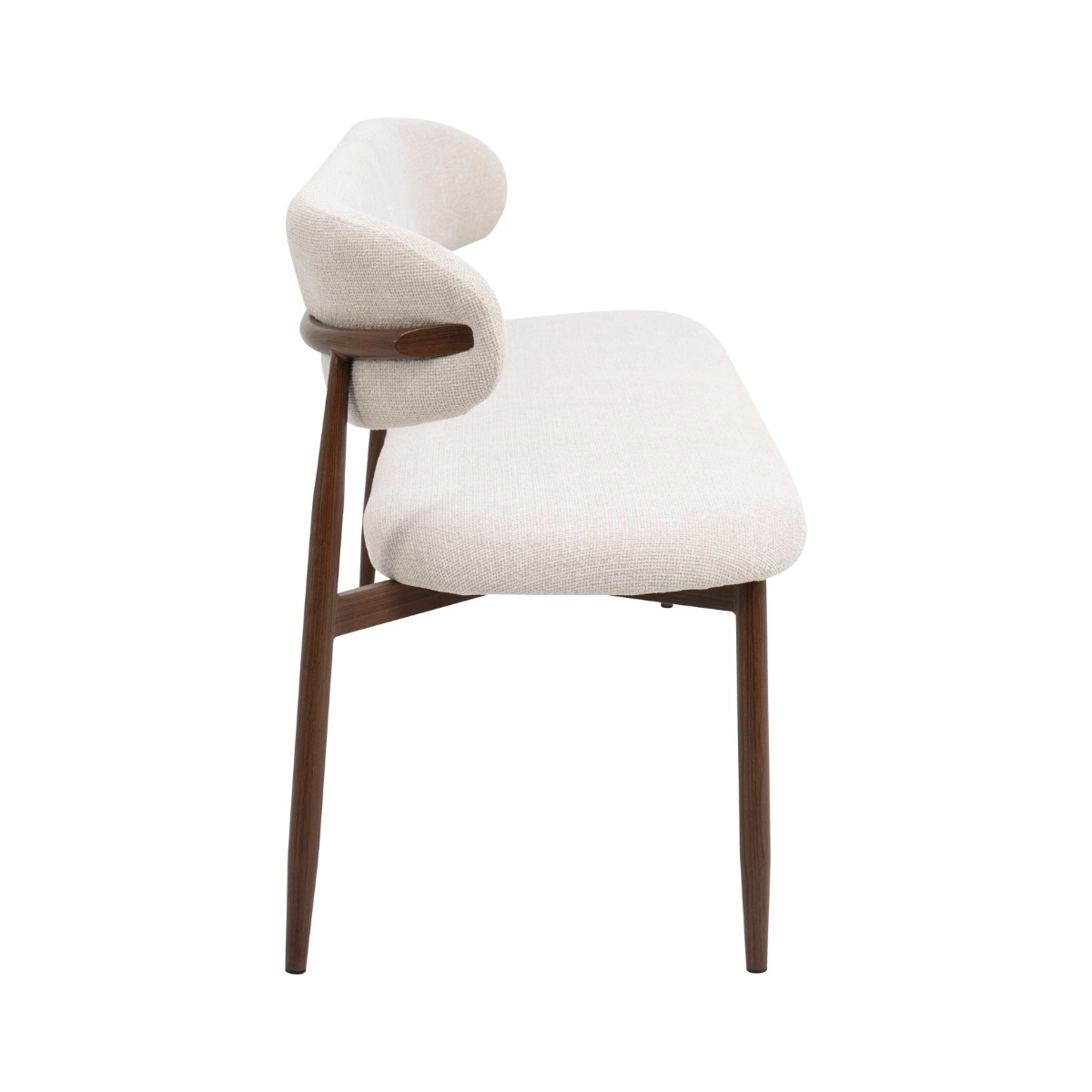Esszimmerbank Küchenbank NOVA 160 cm wallnuss beige